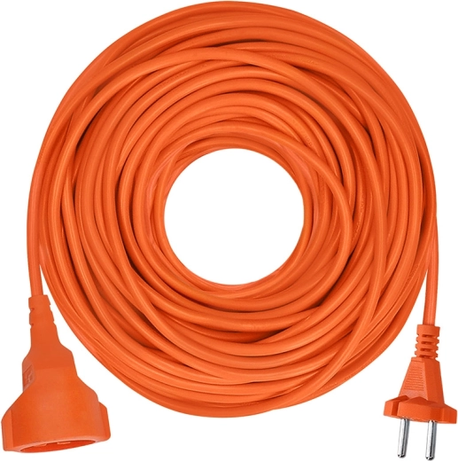Solight pohyblivý přívod se spojkou 25 m 2×1,5 mm² oranžový