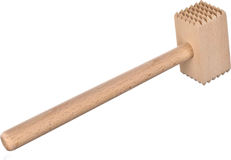 Oboustranná palička na maso BRILLANTE z bukového dřeva 28 cm