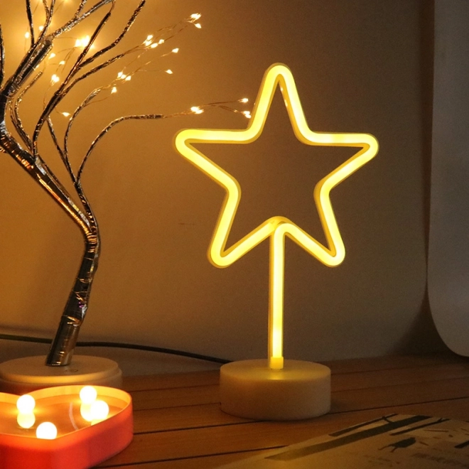 Dekorativní LED hvězda neonové světlo