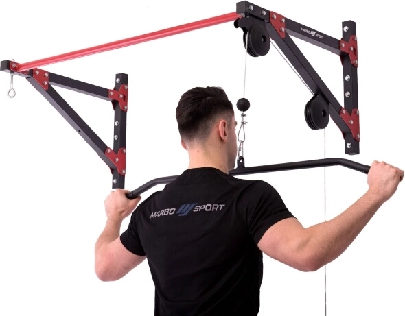 Hladká horní kladka s dlouhým adaptérem