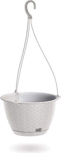 Závěsný květináč Ratolla Round W 24,3 cm bílý