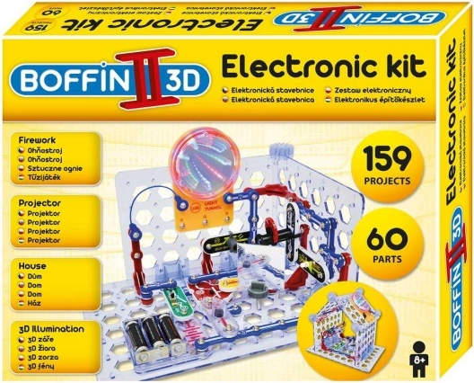 Boffin II 3D elektronická stavebnice s 3D efekty a projektorem