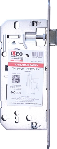 Zadlabací zámek s klíčem ISEO 90/50