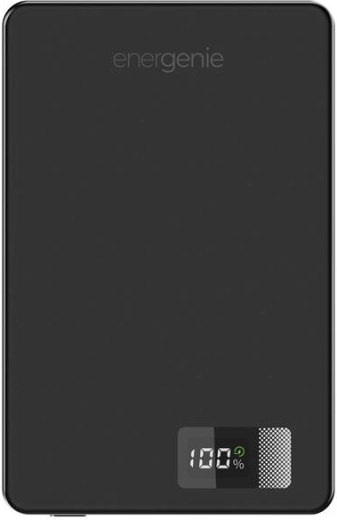 Energenie magnetická bezdrátová powerbanka s LCD 5000 mAh 15 W černá