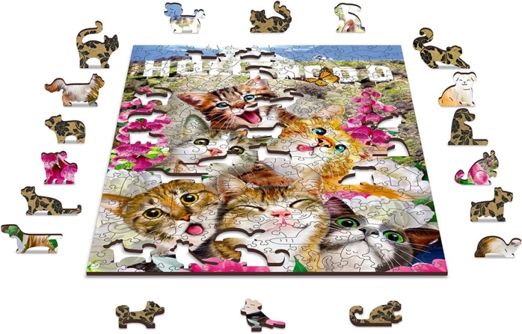 Ekologické dřevěné puzzle