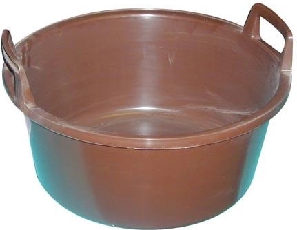 Plastový škopek s uchy 43 cm – Bílá