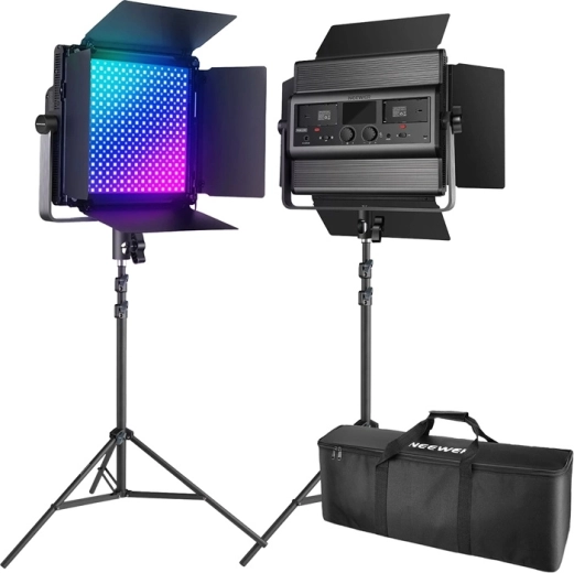 Neewer sada 2× LED světlo RGB1200 60 W