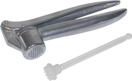 Lis na česnek s plastovým čističem, 15 cm, kovový