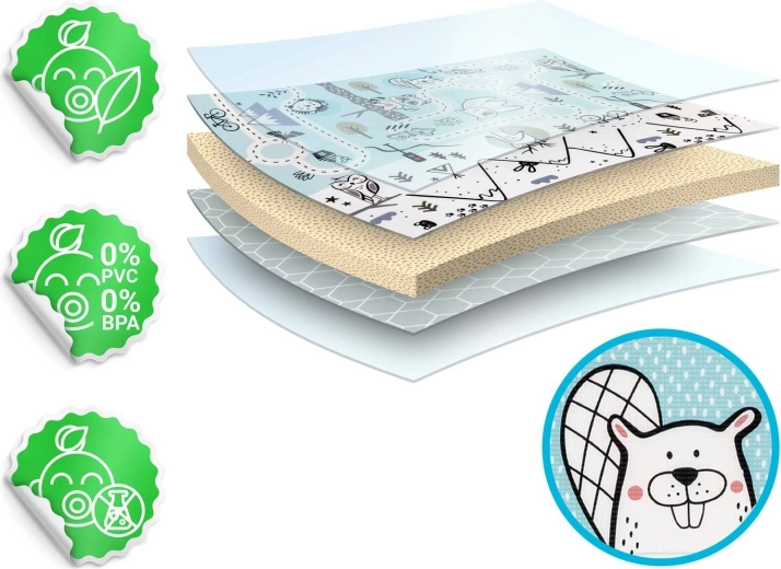 Tloušťka 1,5 cm pro měkké dopady a tepelnou izolaci