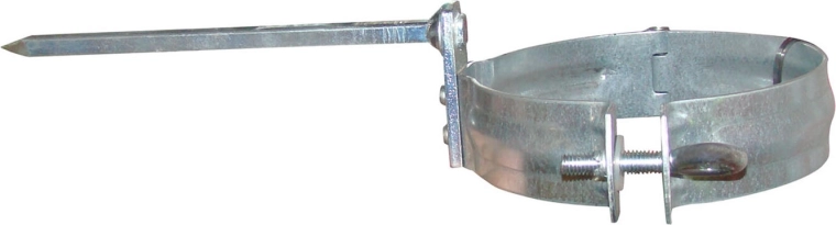 Objímka svodové roury 80 mm z pozinkované oceli