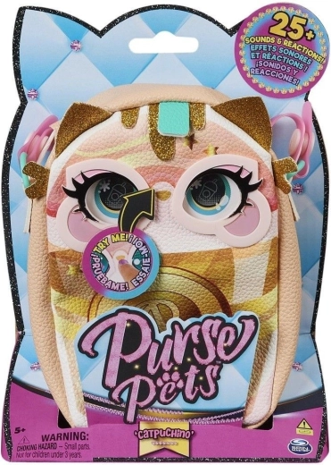 Spin Master Purse Pets Catpuchino interaktivní kabelka pro děti