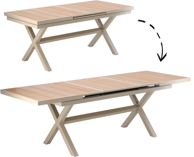 Plynulé rozšíření z 180 na 240 cm