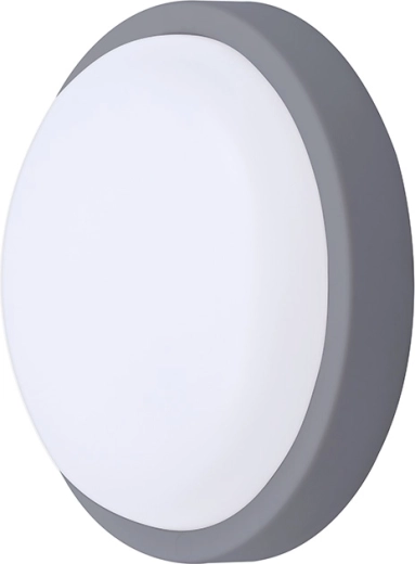 Solight LED venkovní kulaté svítidlo 13 W 910 lm 4000 K IP54 17 cm šedé