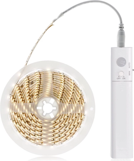 Solight LED světelný pás s pohybovým a světelným senzorem 1 m na baterie