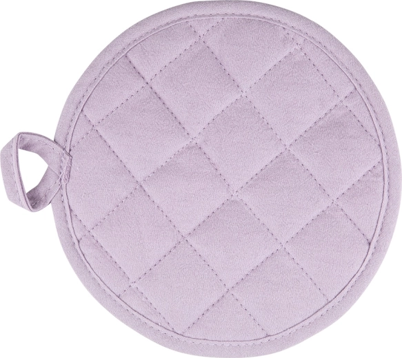 Kuchyňská chňapka kruhová 18 cm světle fialová bavlna