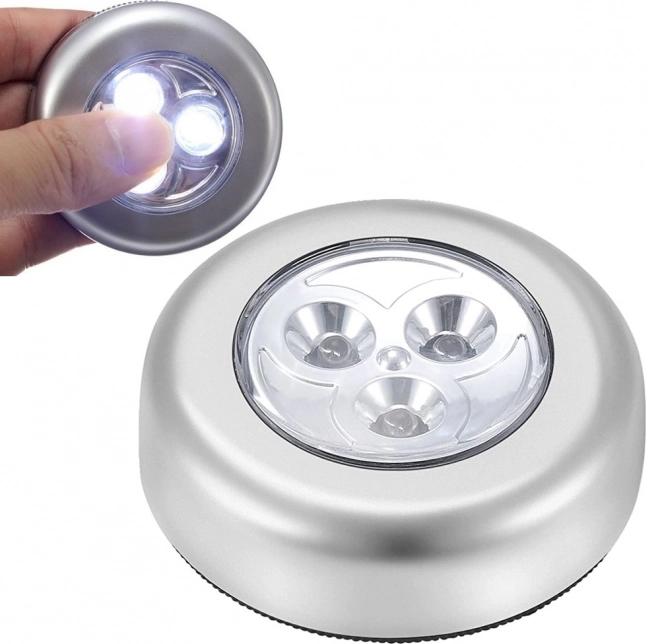Bezdrátové samolepicí dotykové světlo 3 LED do skříně