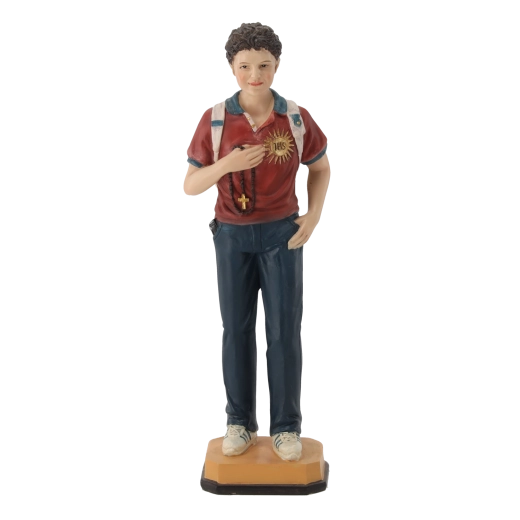 Figurka svatého Carla Acutise z pryskyřičné hmoty, 30 cm