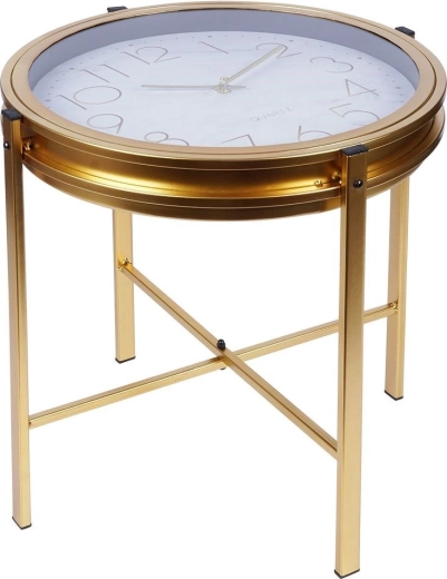 Hodiny integrované v desce stolu