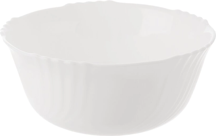 Miska z opálového skla Luna s reliéfem vlnky, 14 cm