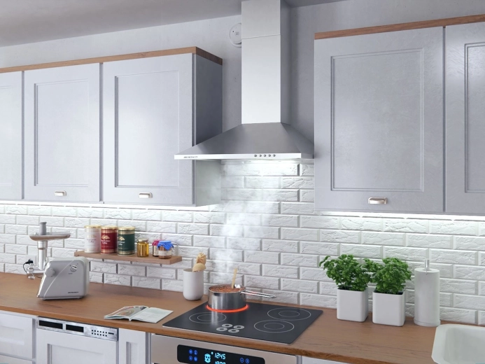 Výkonné odsávání pro svěží kuchyni