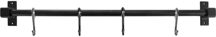 Pevná kovová konstrukce v černé barvě