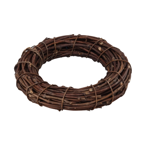Přírodní pletený věnec z větviček 50 × 9 cm