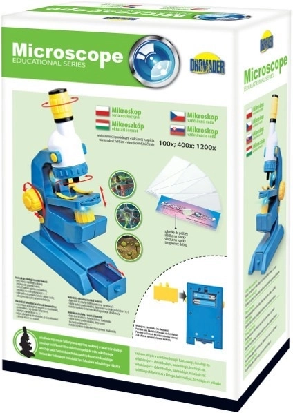 Dětský mikroskop 100×/400×/1200× se dvěma okuláry