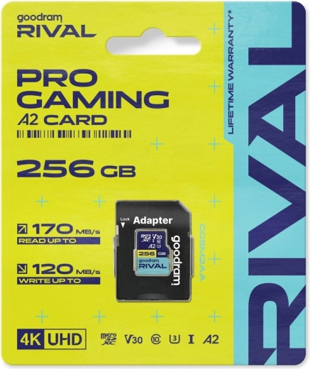 Goodram Rival microSD karta 256 GB UHS-I V30 U3 C10 A2 170/120 MB/s