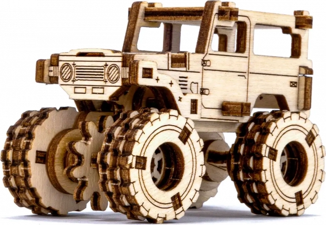 Dřevěné 3D puzzle Monster Truck – Model 5 (toyota fj40)