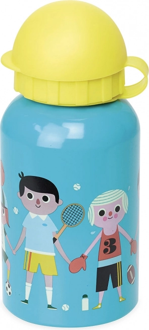 Dětská kovová láhev na pití 300 ml – modrá, design Ingela P. Arrhenius