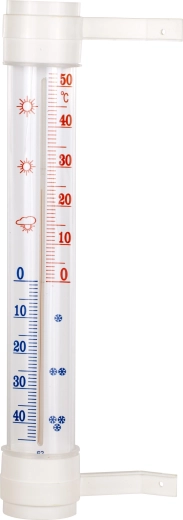 Venkovní teploměr Bioterm s lepicí montáží, -50 až +50 °C, 45 × 290 mm