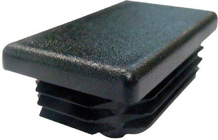 Zátka obdélníková 60 × 40 mm z LDPE, černá (10 ks)