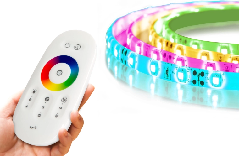 RGB LED pásek MagicControl 5 m s dotykovým ovladačem a krytím IP65
