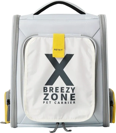 Petkit Breezy X zone batohová přepravka pro mazlíčky šedá