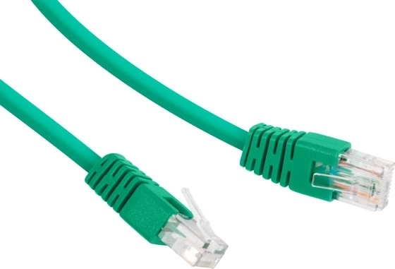 Patch kabel cat 6 utp 1 m zelený