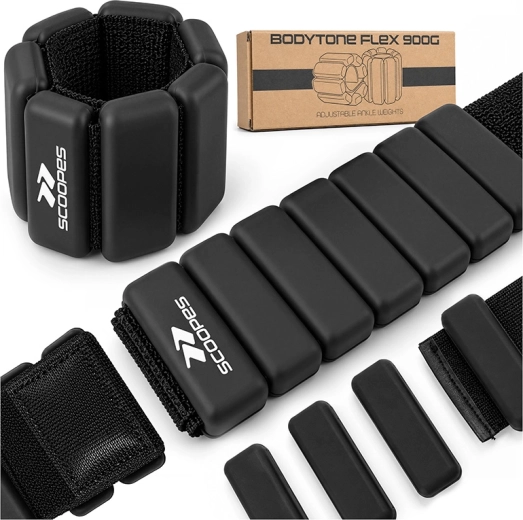 Nastavitelné zátěže BodyTone Flex 2 × 0,9 kg černé