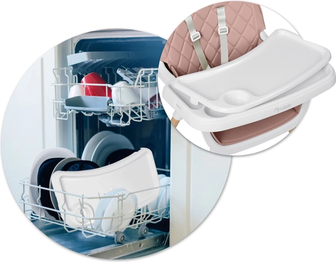 Odnímatelný a nastavitelný podnos