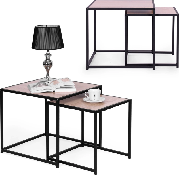 Sada 2 konferenčních stolků v loft designu