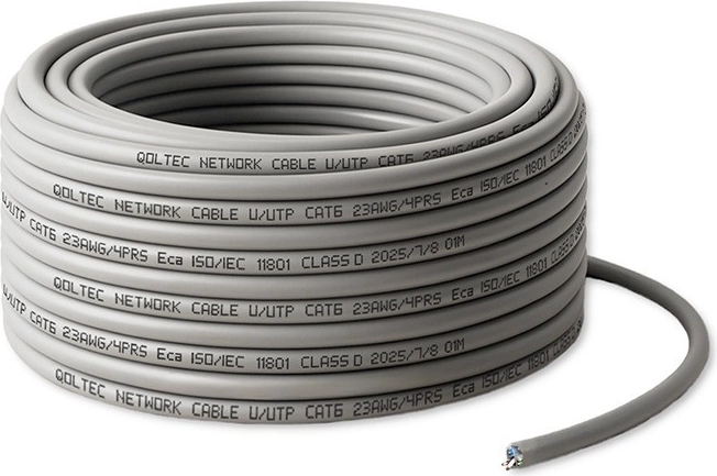 Síťový kabel UTP Cat6 25 m – měděný, 1 Gb/s, šedý