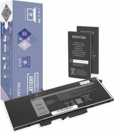 Baterie MITSU pro Dell Latitude 5401/5410/5501/5510 4100 mAh (62 Wh)
