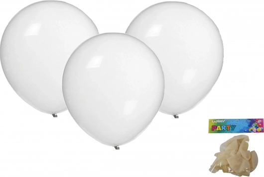 Nafukovací balónky 30 cm – sada 10 ks, transparentní