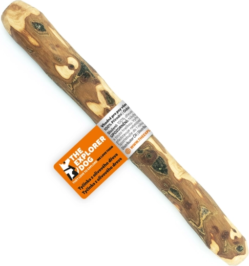 Explorer Dog žvýkací tyčinka z olivového dřeva pro psy S