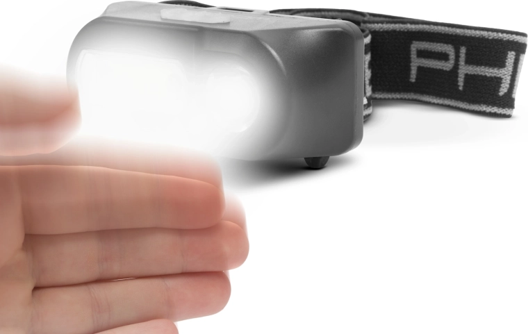 Nabíjecí LED čelovka COB + XPE s pohybovým senzorem