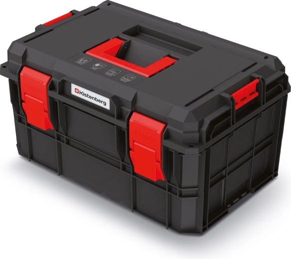 Modulární kufr na nářadí X-Block Pro, 546 × 380 × 307 mm, černý