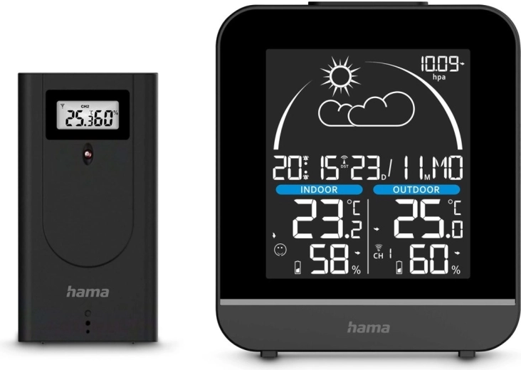 Digitální meteostanice Hama La Gomera černá