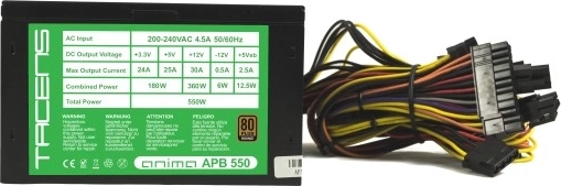 Účinné a stabilní napájení 550 W