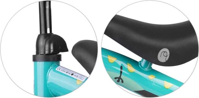 Pohodlné, výškově nastavitelné sedlo