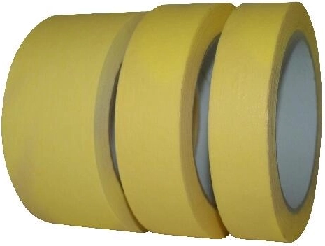 Krepová malířská páska 30 mm × 50 m žlutá do 60 °C