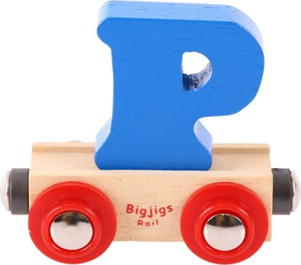 Vagónek s písmenem P Bigjigs Rail