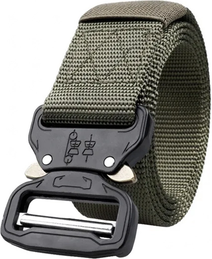 Taktický nylonový opasek se sponou Quick Release zelený